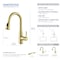 Kibi Bari Single Handle Pull Down Kitchen & Bar Sink Faucet, Brushed Gold KKF2015BG - alternate 6